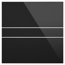 Everything Ventilation Mela Air Glass EVEMAG100T003 Bathroom Extractor Fan with Timer - Black