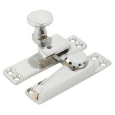 Hampstead Heavy Duty Straight Quadrant Arm Locking Sash Window Fastener - 70 x 17mm - Pol Chrome