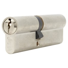 Yale 6 Pin 105mm Euro Double Cylinder - 45 + 60mm - Satin Nickel - Keyed to Differ