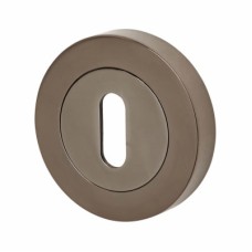 Excel Escutcheon - 52mm Diameter - Keyhole - Black Nickel
