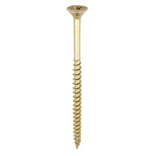TIMCO C2 Strong-Fix Pozi Double Countersunk Wood Screws - 6.0 x 120mm - Yellow Zinc - Pack of 100