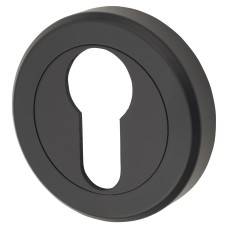 Serozzetta by Carlisle Brass Escutcheon - 50mm Diameter - Euro - Matt Black