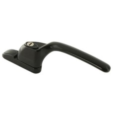 Fab & Fix uPVC/Timber Connoisseur Offset Locking Multipoint Window Handle - Right Hand - Black