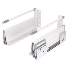 FVG Innobox Soft Close Drawer Pack - Includes 1 x Pair of Rods - (H) 140mm x (D) 400mm - White