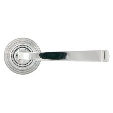 From The Anvil Polished Chrome Door Handles on Round Beehive Rose - Avon Range 