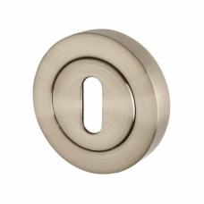 Excel Escutcheon - 52mm Diameter - Keyhole - Satin Nickel