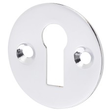 Hampstead Victorian Escutcheon - 32mm Diameter - Keyhole - Polished Chrome