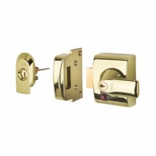 Yale PBS2 BS3621:2007 Nightlatch - 40mm Backset - Polished Brass Case/Cylinder