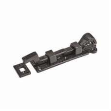 Elan Blacksmith Necked Barrel Bolt - 152 x 37mm - Metalised Antique Black Iron