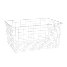 elfa Top Track System - Click In Deep Wire Basket for Gliding Frame - 605 x 430 x 285mm - White