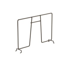 elfa Top Track System - Click In Ventilated Wire Shelf Divider - 311 x 54 x 200mm - Graphite