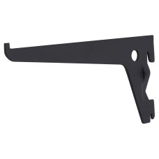 Exel Single Slot Shelf Bracket - 150mm Length - Black