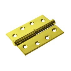 Lift-Off Butt Door Hinge - 102 x 76 x 2mm - Right Hand - PVD Brass - Pair