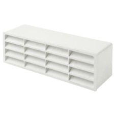 Manrose Slimline Air Brick and Adaptor - 204 x 60mm - White