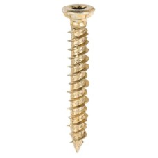 TIMCO Concrete Screw - Countersunk - Yellow Passivated - 7.5 x 50mm - Pack of 100