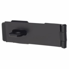 Light Duty Safety Hasp & Staple - 115mm Length - Black