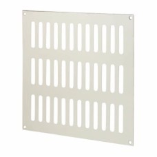 Exel Plain Slotted Vent - 229 x 229mm - 13500mm² Free Air Flow - Satin Aluminium