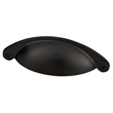 Exel Chest Drawer Cabinet Cup Handle - 64mm Centres - Matt Black