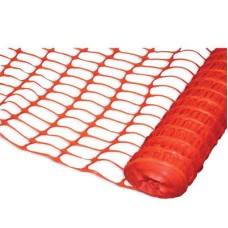 Light Duty Webbed Barrier Fencing Mesh - 1m x 50m - Orange