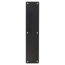 Exel Stainless Steel Plain Finger Plate - 300 x 75 x 1.5mm - Matt Black 