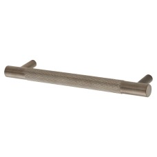 Alexander & Wilks Brunel 12mm Knurled T-Bar Cabinet Pull Handle - 128mm Centres - PVD Dark Bronze