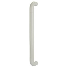 Hoppe AR602/600 Nylon D-Bar Door Pull Handle - Bolt Fix - 600mm c/c - Diamond White