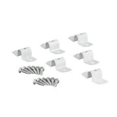 elfa Twin Slot Shelving System - Double-Sided Shelf Joiner - White - Pack of 6