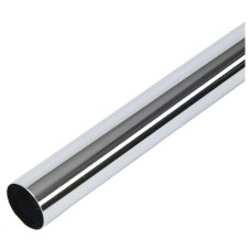 Rothley 32mm Round Stainless Steel Hanging Rail Tube - 1219mm Length - Polished Stainless Steel