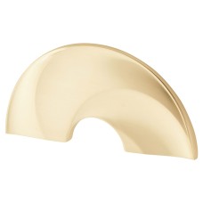 Hampstead Leigh Cabinet Finger Pull Handle - 64mm Centres - Satin Brass
