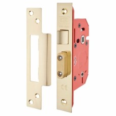 UNION 22WCS StrongBOLT Bathroom Lock - 81mm Case - 57mm Backset - Polished Brass