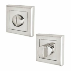 Exel Square Bathroom Turn & Release - 52mm Diameter - Polished Chrome