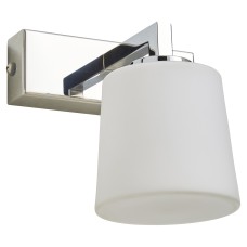 Forum Spa Parga Indoor Wall Light - Polished Chrome Fittings and Opal Glass Shade