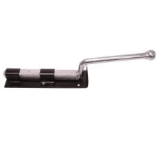 Monkey Tail Gate Bolt - Straight Handle - 450mm Length - Black Japanned