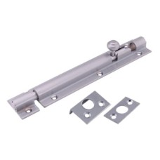 Decorative Straight Barrel Bolt - 150 x 32mm - Satin Chrome