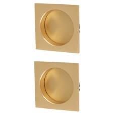 Heritage Brass by M Marcus Square Flush Pull Handles - Satin Brass