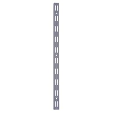 Exel Twin Slot Shelf Wall Upright - 500mm Length - Silver