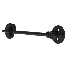 Exel Cabin Hook & Eye - 150mm Length - Antique Black Iron