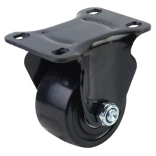 Coldene Low Level and High Load Castor - Fixed - 250kg Max Weight - 75mm Diameter - Black
