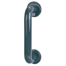 Hoppe AR602/300 Nylon D-Bar Door Pull Handle on Rose - Screw Fix - 300mm c/c - Anthracite Grey