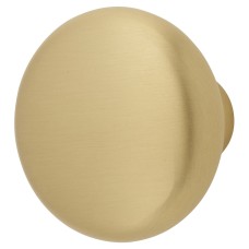 Alexander & Wilks Wade Round Cabinet Knob - 38mm Diameter - Satin Brass