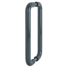 Hoppe AR602/600 Nylon D-Bar Door Pull Handle - Back to Back - 600mm c/c - Anthracite Grey