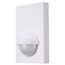 Forum Zink Alia Surface/Flush Mounted 180° Outdoor PIR Sensor with Override - IP44 - White