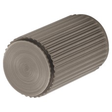 Carlisle Brass Lines Cylinder Cabinet Knob - 18mm Diameter - Anthracite Grey