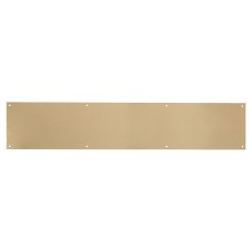 Hampstead Solid Brass Kick Plate - 762 x 150 x 1.2mm - 8 Screw Holes - Satin