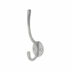 Heritage Brass by M Marcus Victorian Light Duty Single Hat & Coat Hook - 125 x 51mm - Satin Chrome