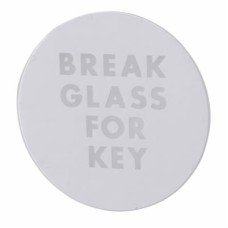 Replacement Glass - Break Glass for Key - Round - Pack of 5