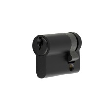 Eurospec 5 Pin 45mm Euro Single Cylinder - 35 + 10mm - Matt Black - Keyed to Differ