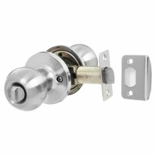 Exel Bala Hotel Mortice Door Knobset - Bathroom - 65mm Rose Diameter - Satin Chrome