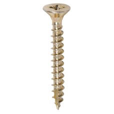 TIMCO Classic Pozi Countersunk Wood Screws - 4.5 x 35mm - Yellow Zinc - Pack of 200