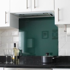 Exel Aluminium Kitchen Splashback - 600 x 750mm - Gloss Green